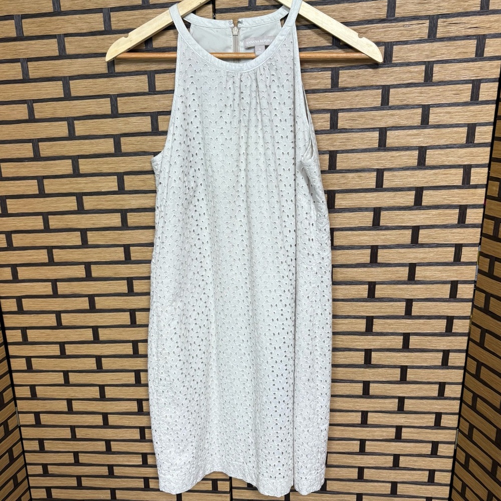 Banana Republic Tan Eyelet Dress Size‎ 6